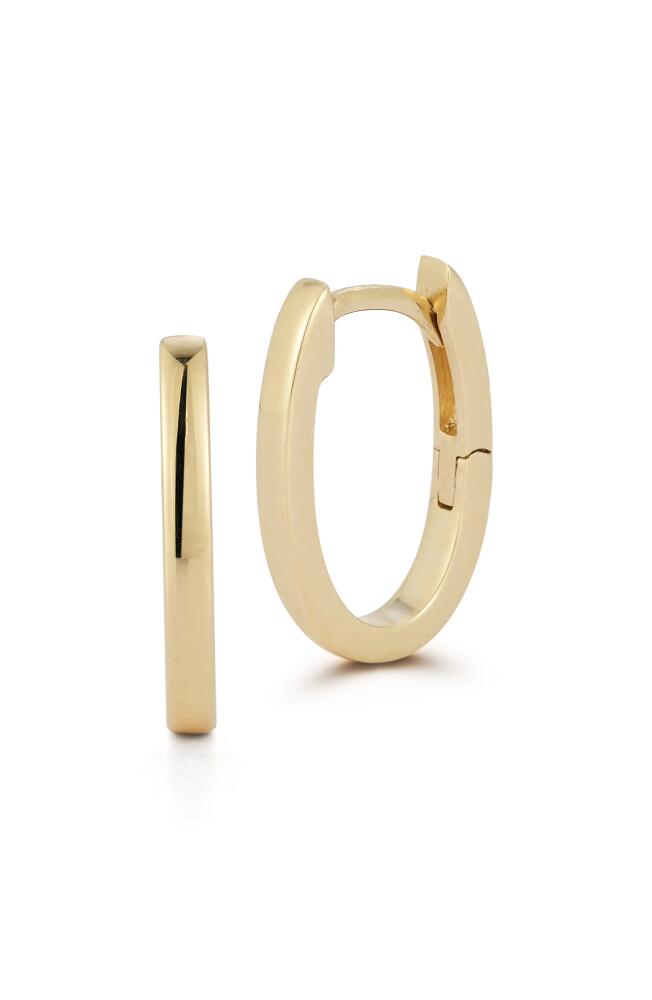 Dana Rebecca Designs Huggie Hoop Earrings in Yellow Gold Cover