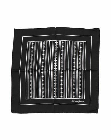 Dolce & gabbana Man Scarf Black Silk Cover