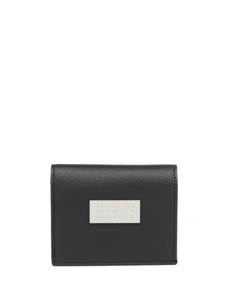 MM6 Maison Margiela Numeric bi-fold leather wallet - Black Cover