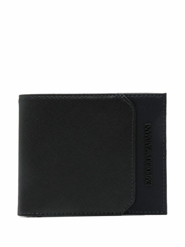 Emporio Armani embossed-logo wallet - Blue Cover