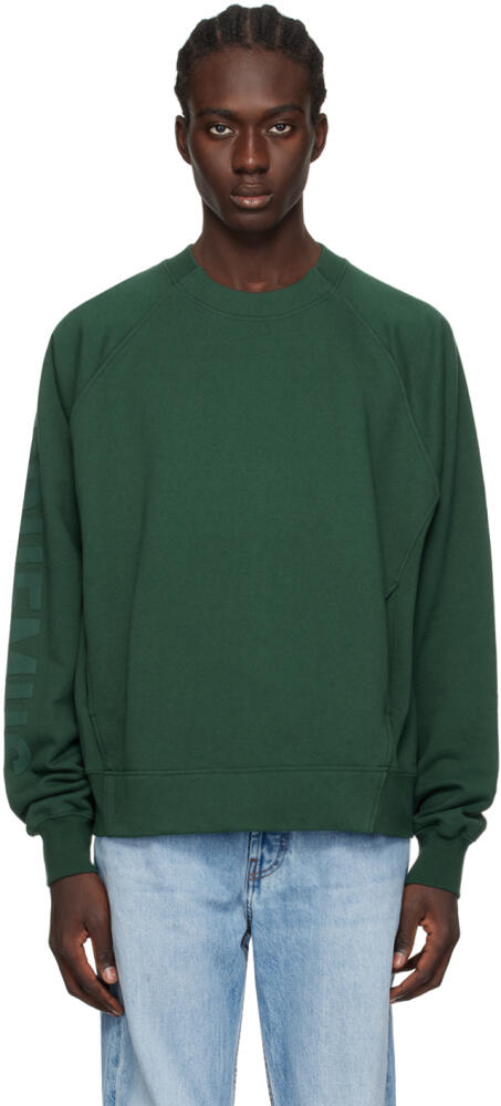 JACQUEMUS Green Les Classiques 'Le sweatshirt Typo' Sweatshirt Cover