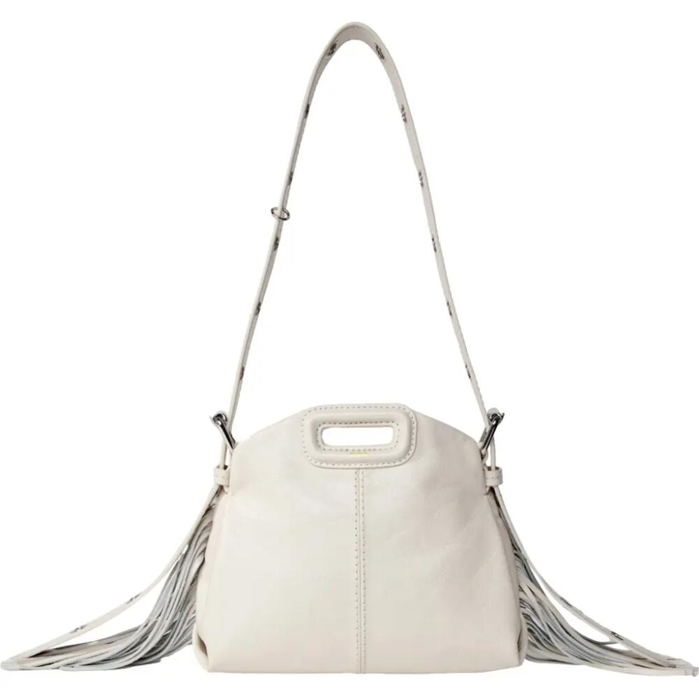 maje Crackle Mini Miss M Shoulder Bag in White Cover