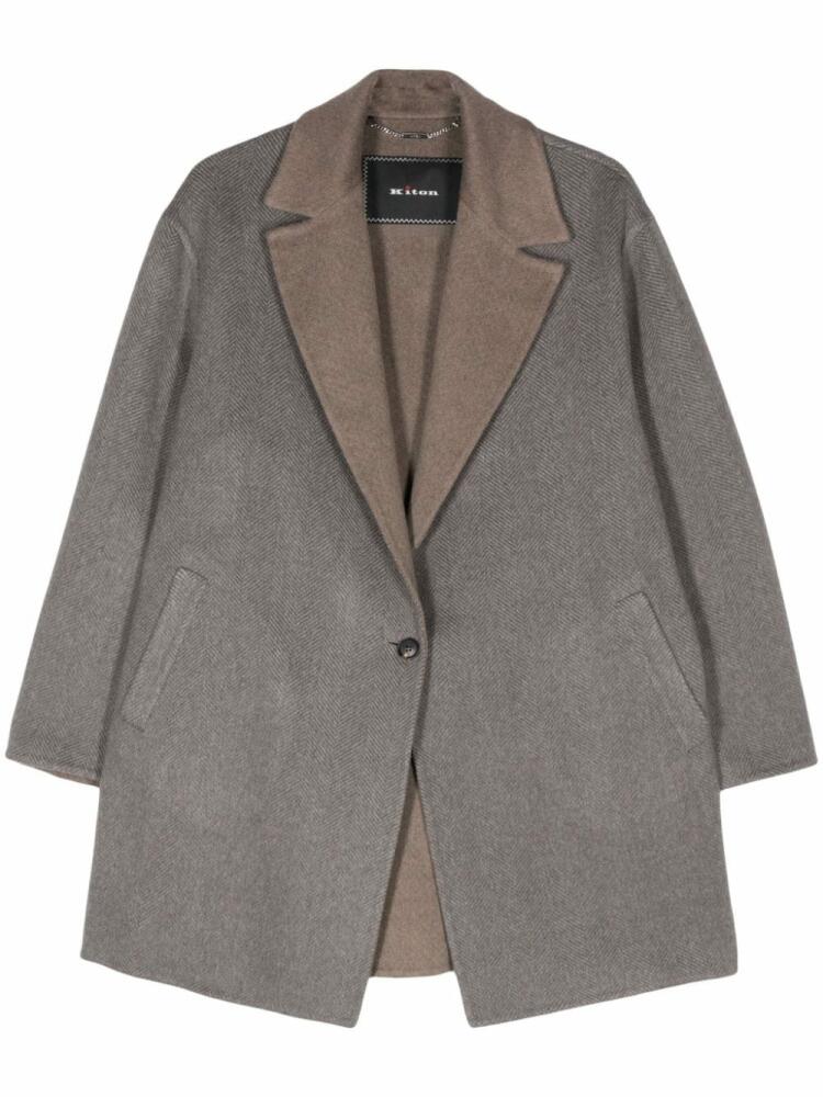 Kiton cashmere coat - Brown Cover