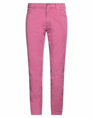 Mason's Man Pants Fuchsia Cotton, Elastane Cover