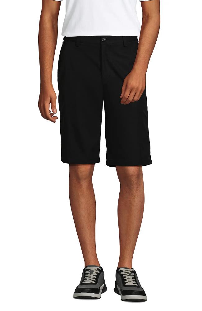 Lands' End School Uniform Active Chino Shorts in Black Cover