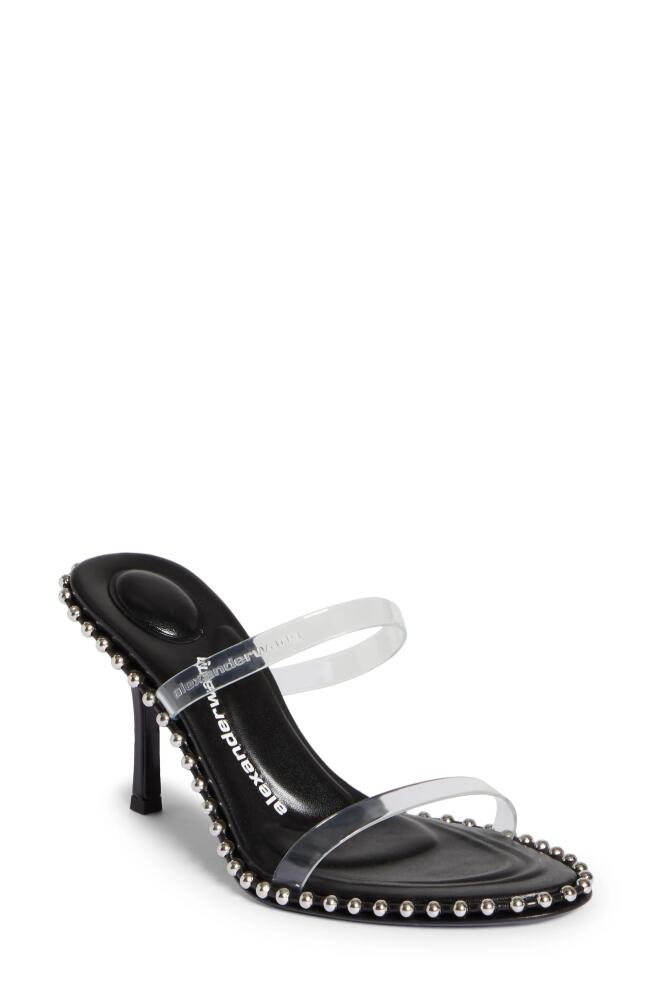 Alexander Wang Nova Studded Slide Sandal in Black Cover