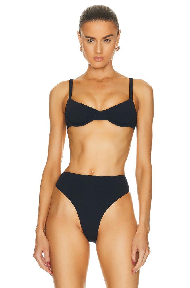 Matteau Balconette Bikini Top in Navy Cover