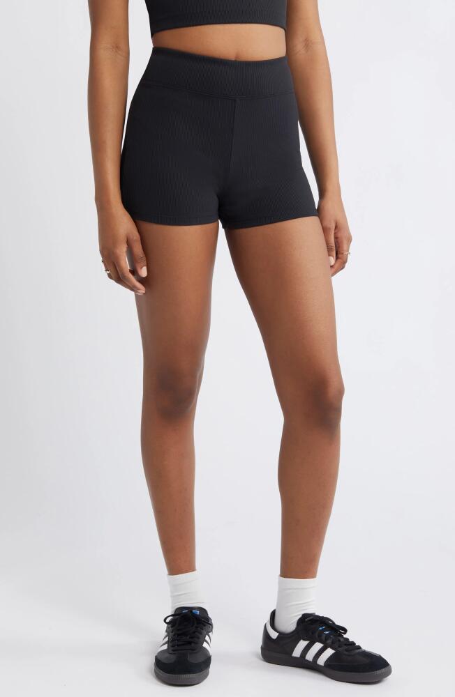 BP. Compact Rib Shorts in Black Night Cover