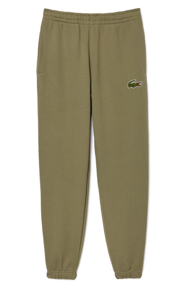 Lacoste Relaxed Fit Cotton Sweatpants in Khaki Cover