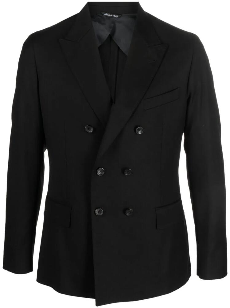 Reveres 1949 notched-lapel double-breasted blazer - Black Cover