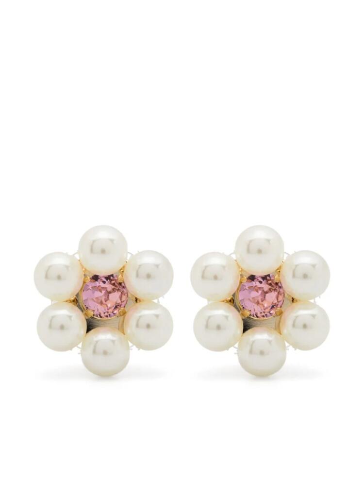 Rosantica Cindy clip-on earrings - White Cover