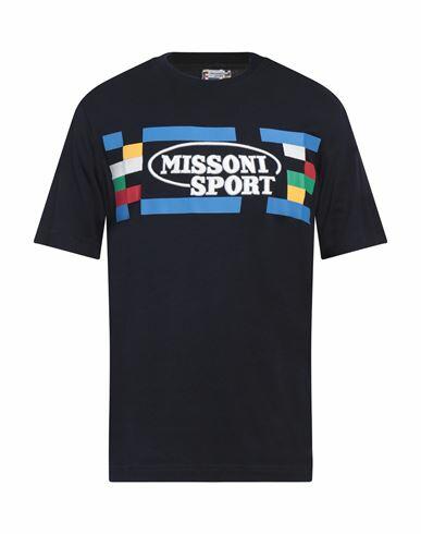 Missoni Man T-shirt Midnight blue Cotton Cover