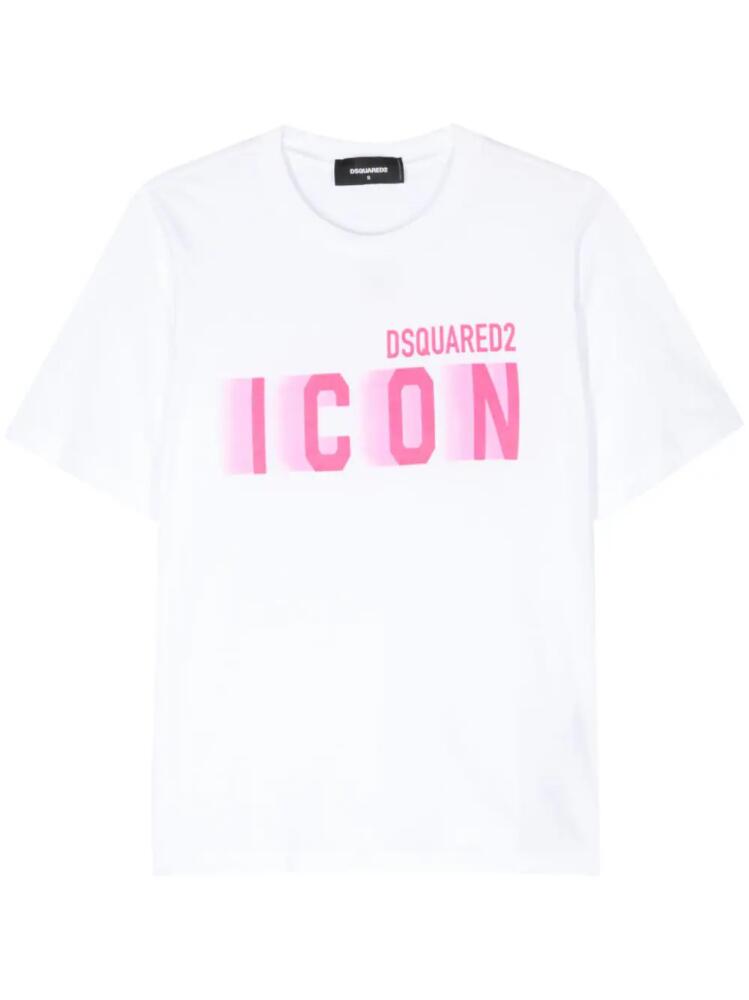 DSQUARED2 Icon Blur cotton T-shirt - White Cover