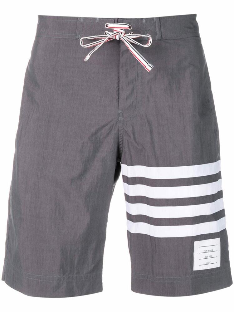 Thom Browne 4-bar swim shorts - Grey Cover