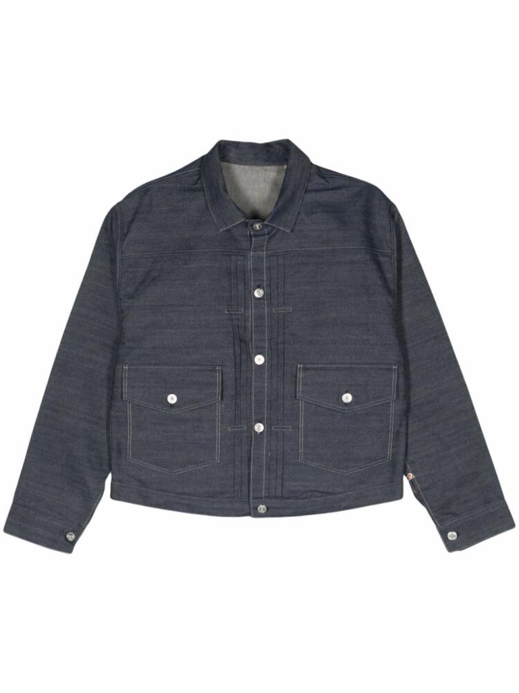 Levi's pleat-detail denim overshirt - Blue Cover