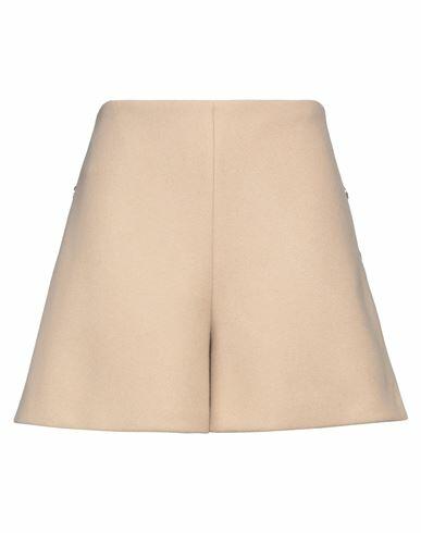 Red Valentino Woman Shorts & Bermuda Shorts Beige Wool, Polyamide, Cashmere Cover