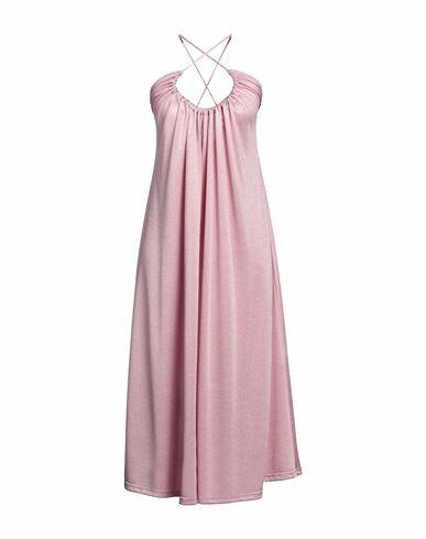 Isabelle Blanche Paris Woman Maxi dress Pink Acetate, Polyamide, Polyester Cover