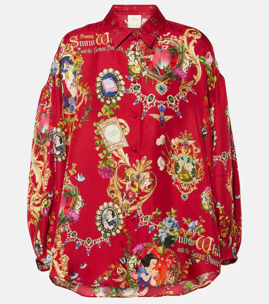 Camilla Printed silk shirt Cover