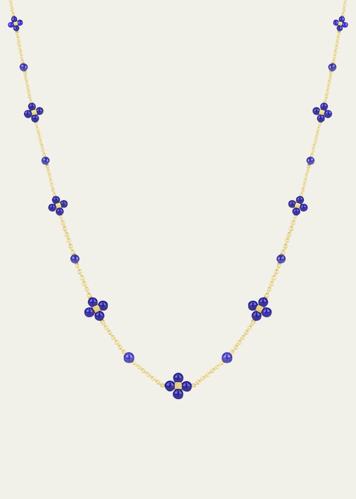 Paul Morelli Sequence 18K Yellow Gold Lapis Cluster Necklace Cover