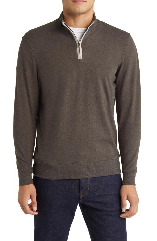 The Normal Brand Puremeso Weekend Quarter Zip Top in Charcoal Cover