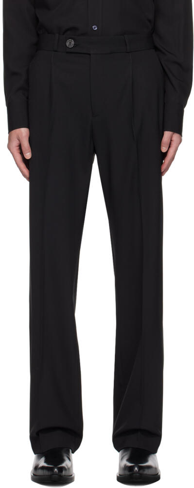 Ernest W. Baker Black Pleated Trousers Cover