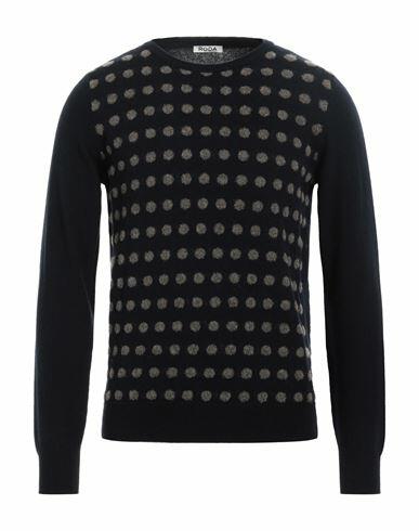 Roda Man Sweater Black Virgin Wool, Polyamide Cover