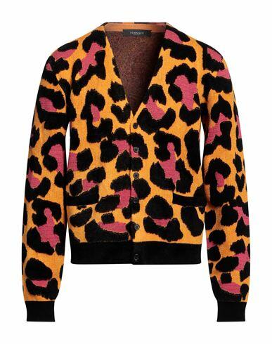 Versace Man Cardigan Mandarin Viscose, Wool, Polyamide, Polyester Cover