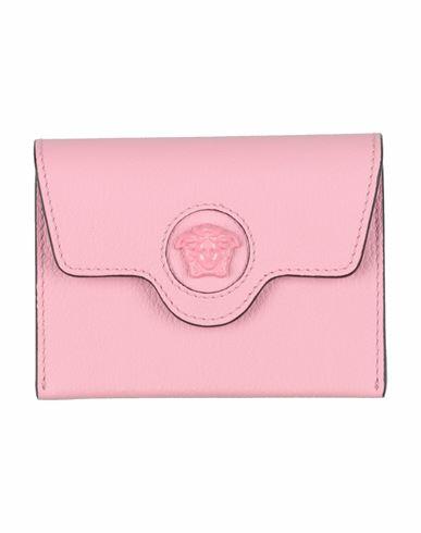 Versace Woman Coin purse Pink Soft Leather Cover