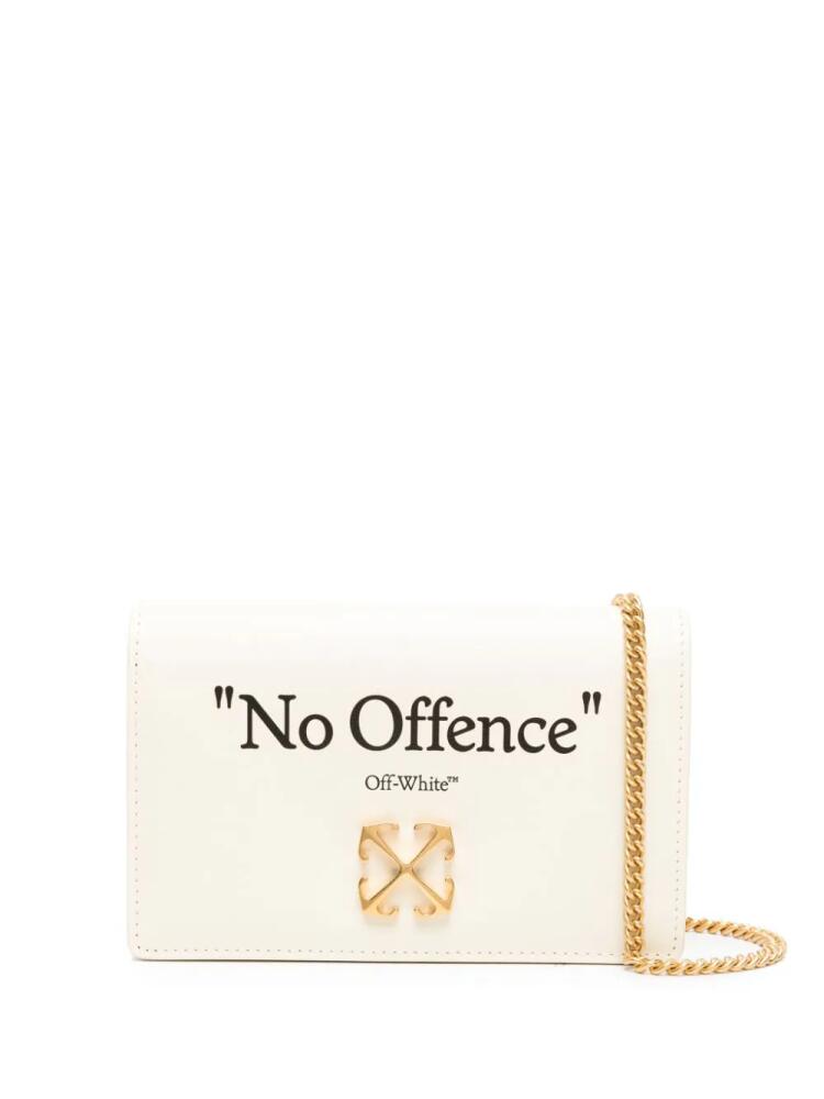 Off-White Jitney leather crossbody bag - Neutrals Cover