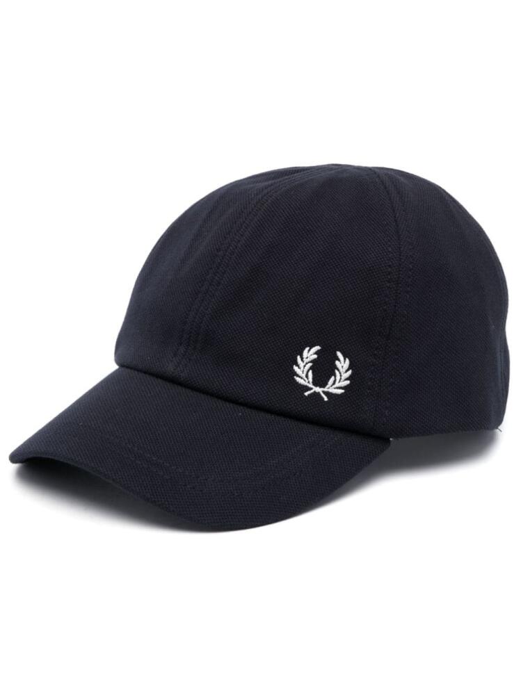 Fred Perry logo-embroidered cotton cap - Blue Cover