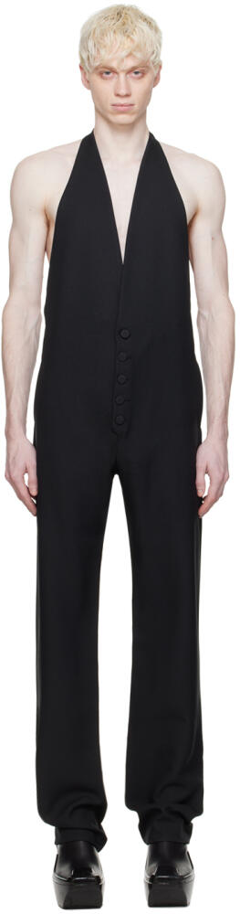 Random Identities Black Tailored Jumpsuit Cover