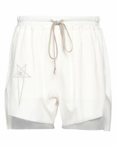 Rick Owens X Champion Man Shorts & Bermuda Shorts White Cotton Cover