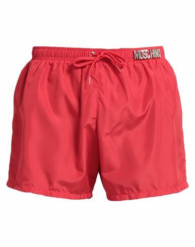 Moschino Man Swim trunks Red Polyester Cover