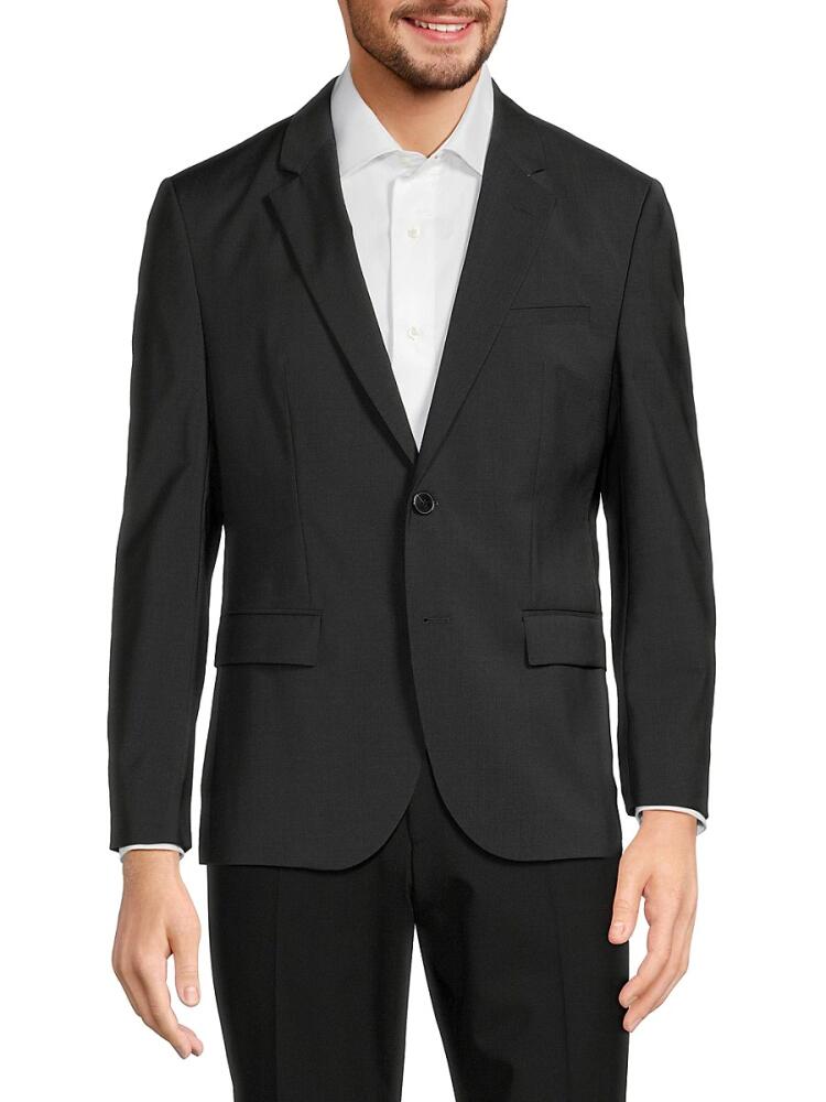 HUGO Men's Modern Fit Wool Suit Seperate Blazer - Dark Grey Cover