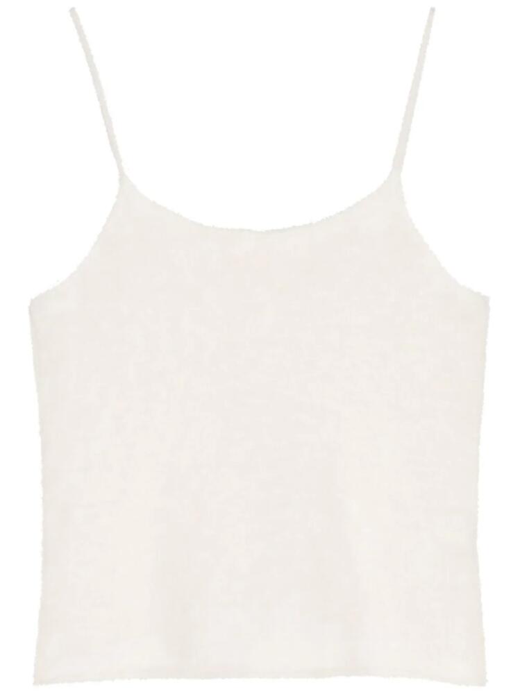 Lisa Yang fleece cashmere tank top - White Cover