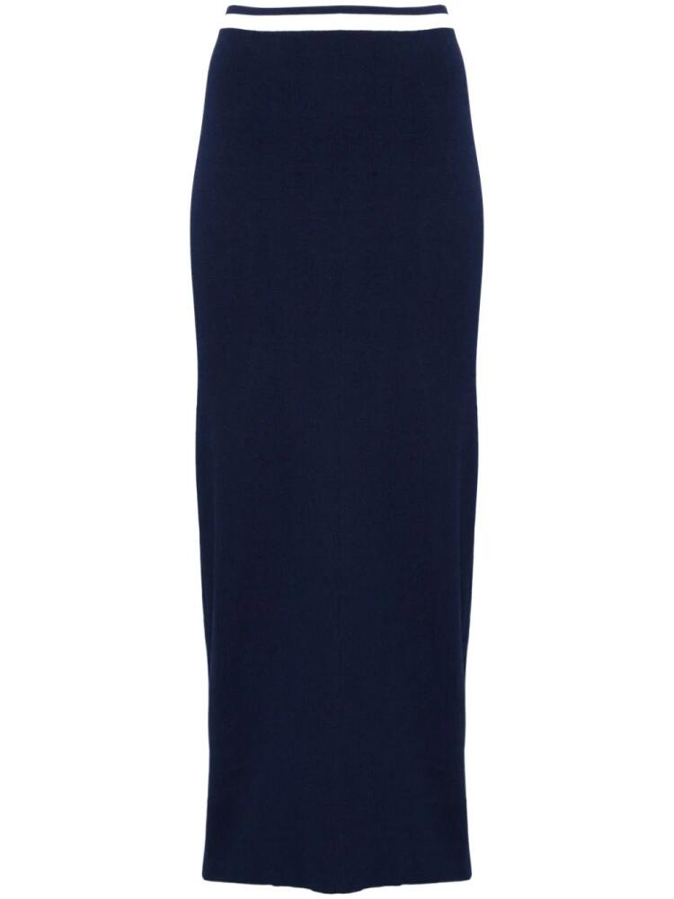 STAUD Karina midi skirt - Blue Cover