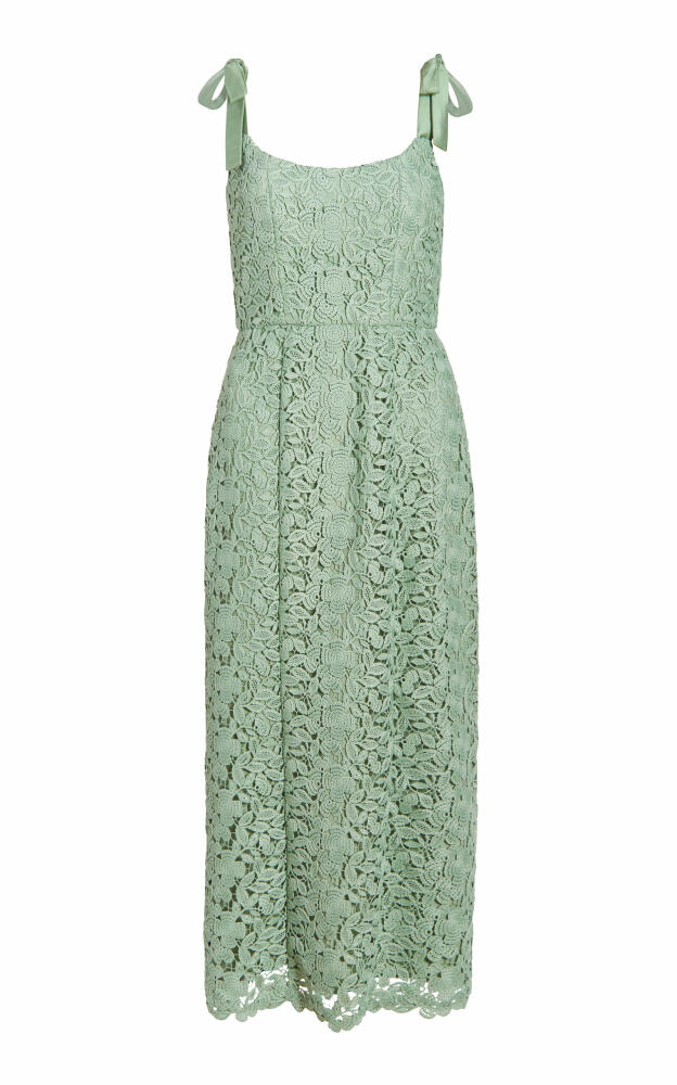 Markarian - Poppy Crocheted Lace Midi Dress - Green Cover