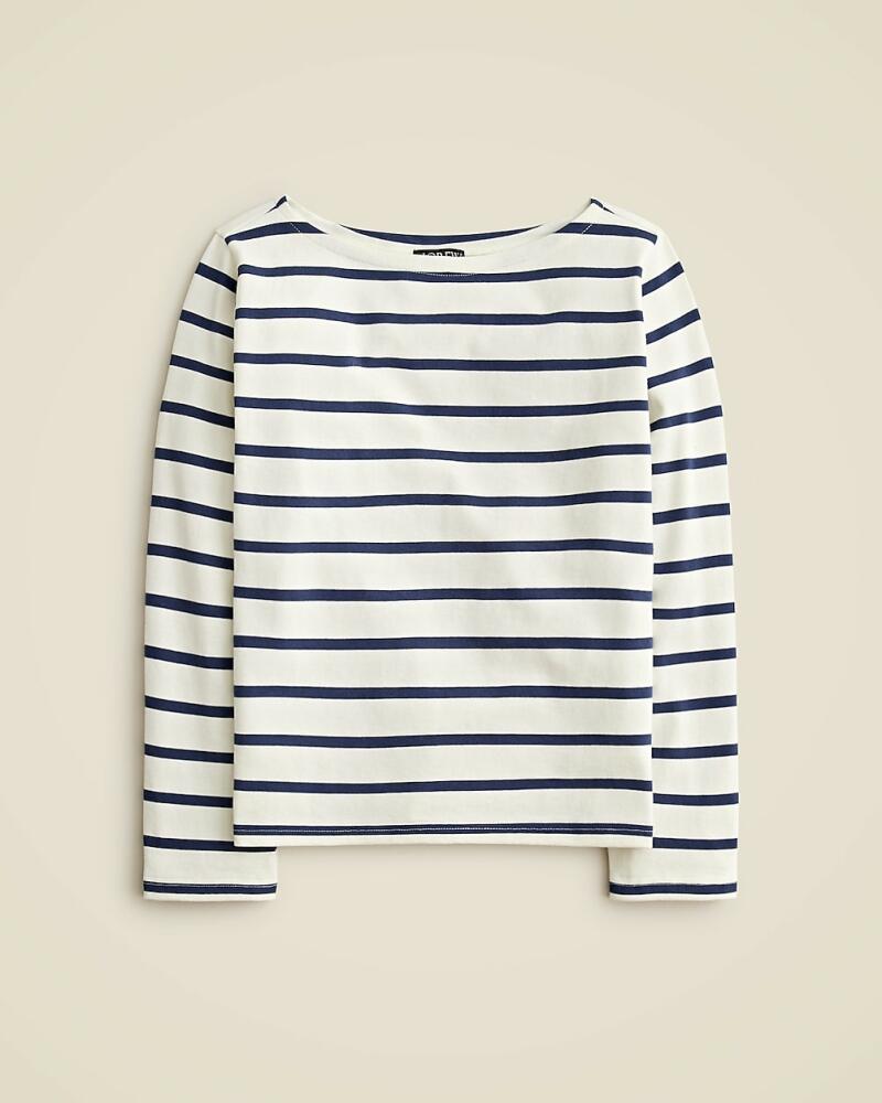 J.Crew Long-sleeve boatneck T-shirt in mariner jersey Cover