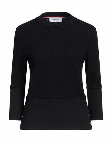 Thom Browne Woman Sweater Midnight blue Virgin Wool Cover