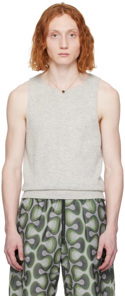 Dries Van Noten Gray Malio Tank Top Cover