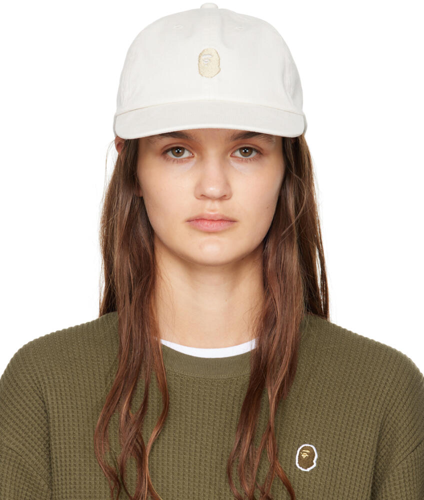 BAPE White One Point Cap Cover