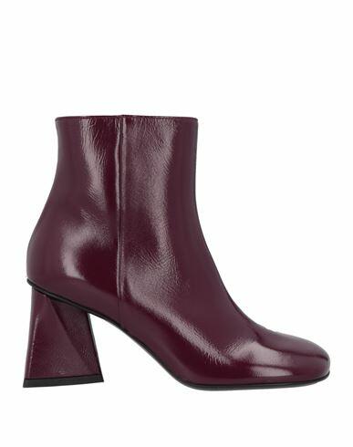 Strategia Woman Ankle boots Deep purple Leather Cover