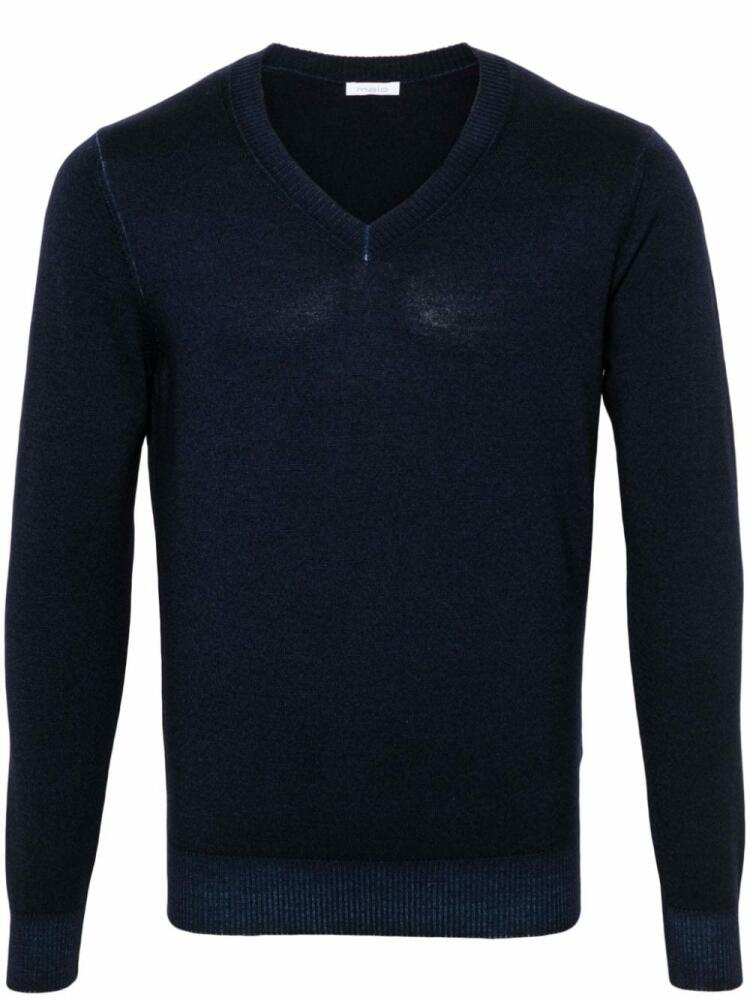 Malo virgin-wool sweater - Blue Cover