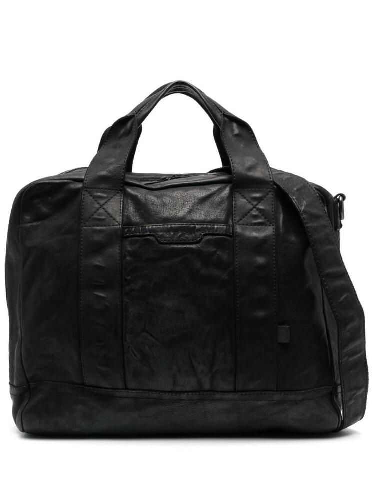 Officine Creative oversized leather tote bag - Black Cover