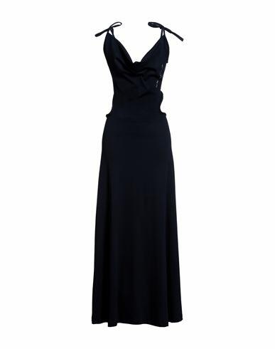 Odi Et Amo Woman Maxi dress Midnight blue Cotton Cover