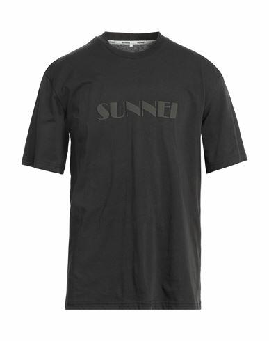 Sunnei Man T-shirt Black Cotton Cover