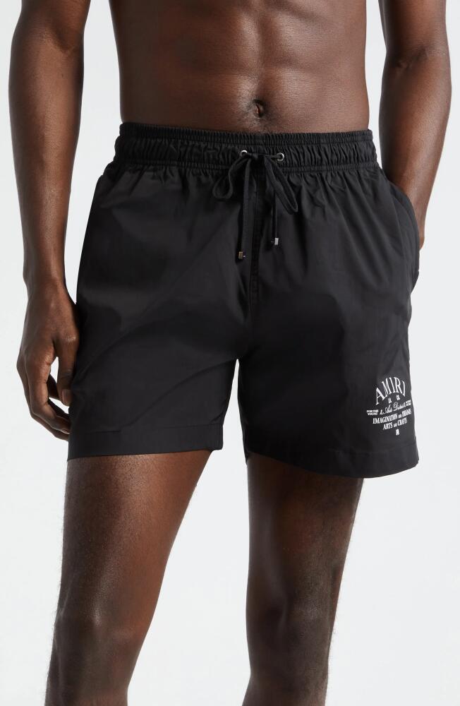 AMIRI Arts District Swim Trunks in Black Cover