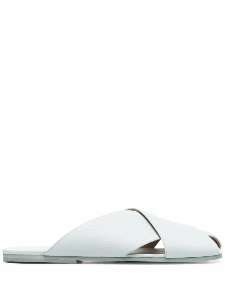 Marsèll open-toe leather slides - Blue Cover