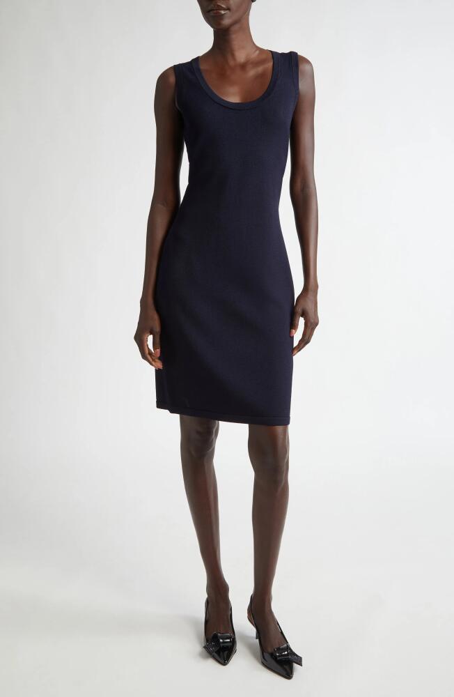 St. John Collection Santiago Knit Scoop Neck Sleeveless Dress in Midnight Cover