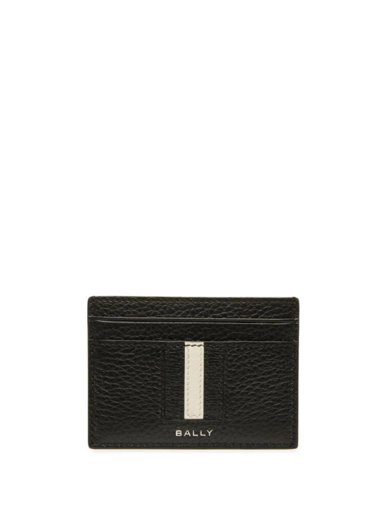 Bally striped-edge leather cardholder - Black Cover